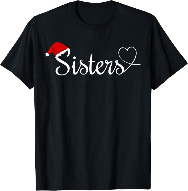 100% Cotton Love My Sister Cute Christmas Sisters T-Shirt Hoodie, Sweatshirt | GrindPrints.com