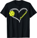100% Cotton Love Pickleball - cute pickleball match, I love pickleball T-Shirt Hoodie, Sweatshirt | GrindPrints.com