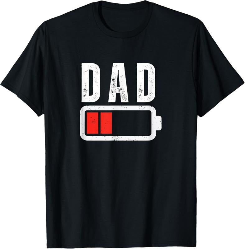 100% Cotton Low Battery Dad Mom Low Battery Drained Funny Sarcastic T-Shirt Hoodie, Sweatshirt | GrindPrints.com