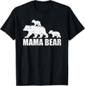 100% Cotton Mama Bear 2 Cubs Shirt Mama Bear Twin TShirt Mom 2  T-Shirt Hoodie, Sweatshirt | GrindPrints.com