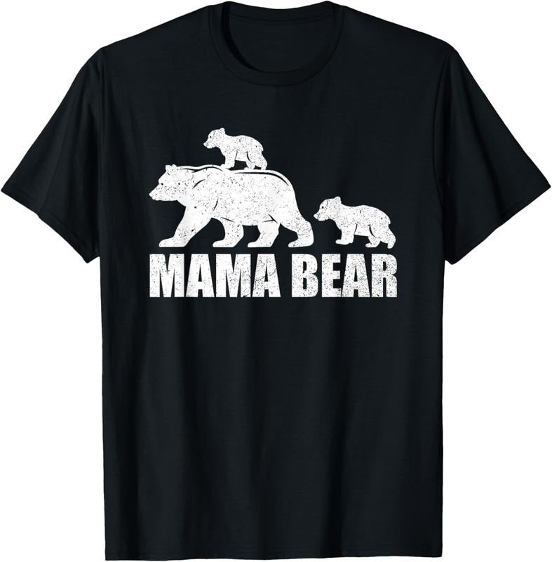 100% Cotton Mama Bear 2 Cubs Shirt Mama Bear Twin TShirt Mom 2  T-Shirt Hoodie, Sweatshirt | GrindPrints.com