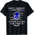 100% Cotton Master Sergeant Retired Air Force Military Retirement TShirt T-Shirt Hoodie, Sweatshirt | GrindPrints.com