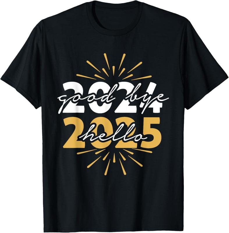 100% Cotton Matching Family Party New Years Eve Goodbye 2024 Hello 2025 T-Shirt Hoodie, Sweatshirt | GrindPrints.com