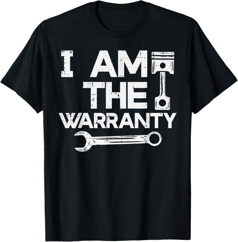 100% Cotton Mechanic I Am Warranty Funny Car Auto Technician T-Shirts, Hoodie, Sweatshirt