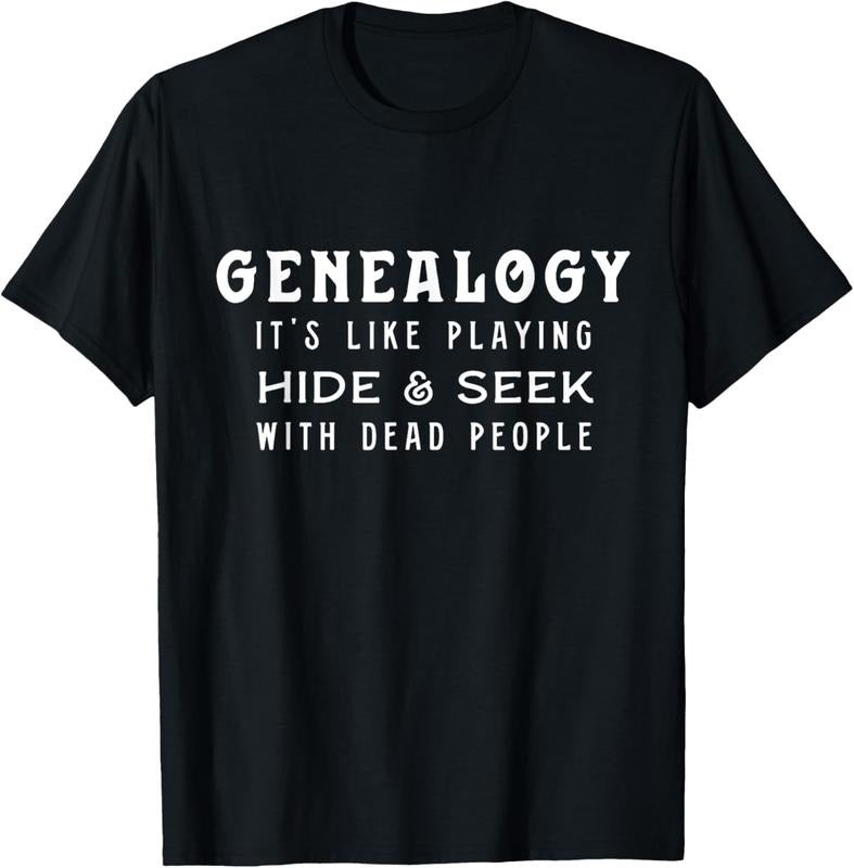 100% Cotton Genealogy Shirt Playing Hide & Seek Genealogist T-Shirts, Hoodie, Sweatshirt