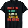 100% Cotton Mens Mail Clerk Retired Shirt Retirement Mail Worker Retire T-Shirt Hoodie, Sweatshirt | GrindPrints.com