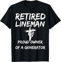 100% Cotton Mens Retired Lineman: Lineman Retirement Gift For Lineman Retire T-Shirt Hoodie, Sweatshirt | GrindPrints.com