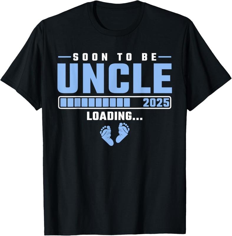 100% Cotton Mens Soon to be Uncle 2025 loading Pregnancy Announcement T-Shirt Hoodie, Sweatshirt | GrindPrints.com