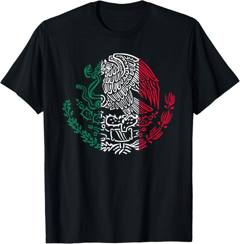 100% Cotton Mexican Eagle Mexico Flag T-Shirt Hoodie, Sweatshirt | GrindPrints.com