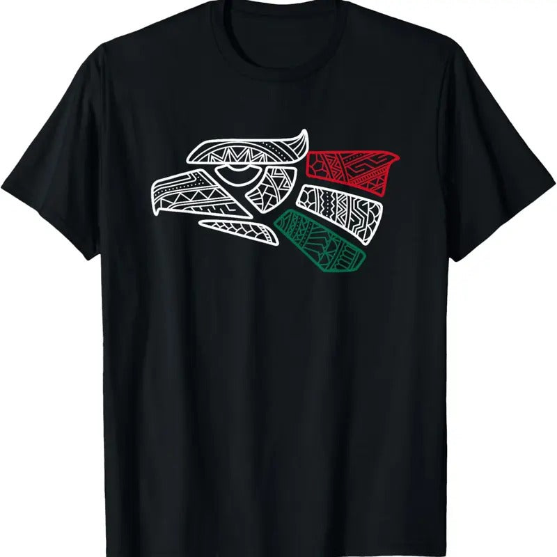 100% Cotton Mexico Flag Mexican Eagle Aztec Hecho En Mexico T-Shirts, Hoodie, Sweatshirt
