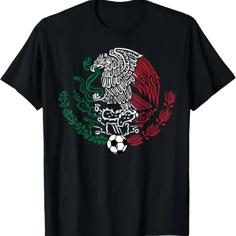 100% Cotton Mexico Flag Mexican Eagle Soccer Men Women Boys Girls  T-Shirt Hoodie, Sweatshirt | GrindPrints.com