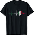 100% Cotton Mexico Heart Mexico Flag Heartbeat EKG Pulse Mexican Pride T-Shirt Hoodie, Sweatshirt | GrindPrints.com