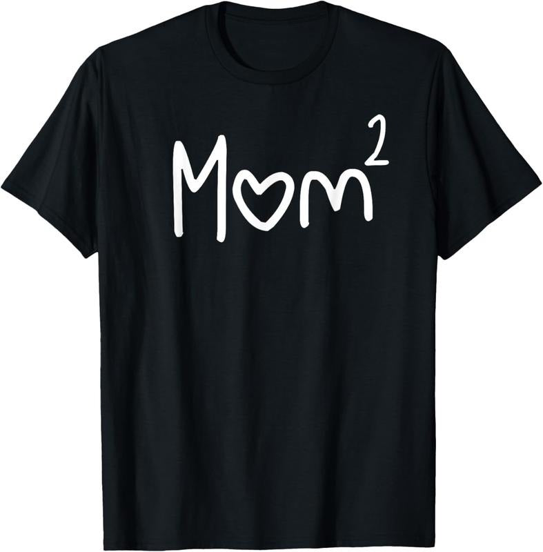 100% Cotton Mom Of Two Kid Mother Day Shirt Mom 2 Squared Mommy Shirt T-Shirt Hoodie, Sweatshirt | GrindPrints.com