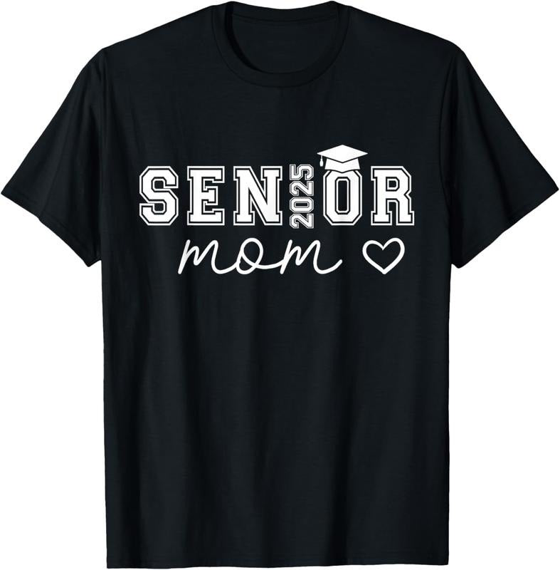 100% Cotton Mom Senior 2025 Proud Mom Class 2025 Graduate T-Shirts, Hoodie, Sweatshirt