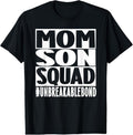 100% Cotton Mom Son Squad Unbreakable Bond Family T-Shirt Hoodie, Sweatshirt | GrindPrints.com
