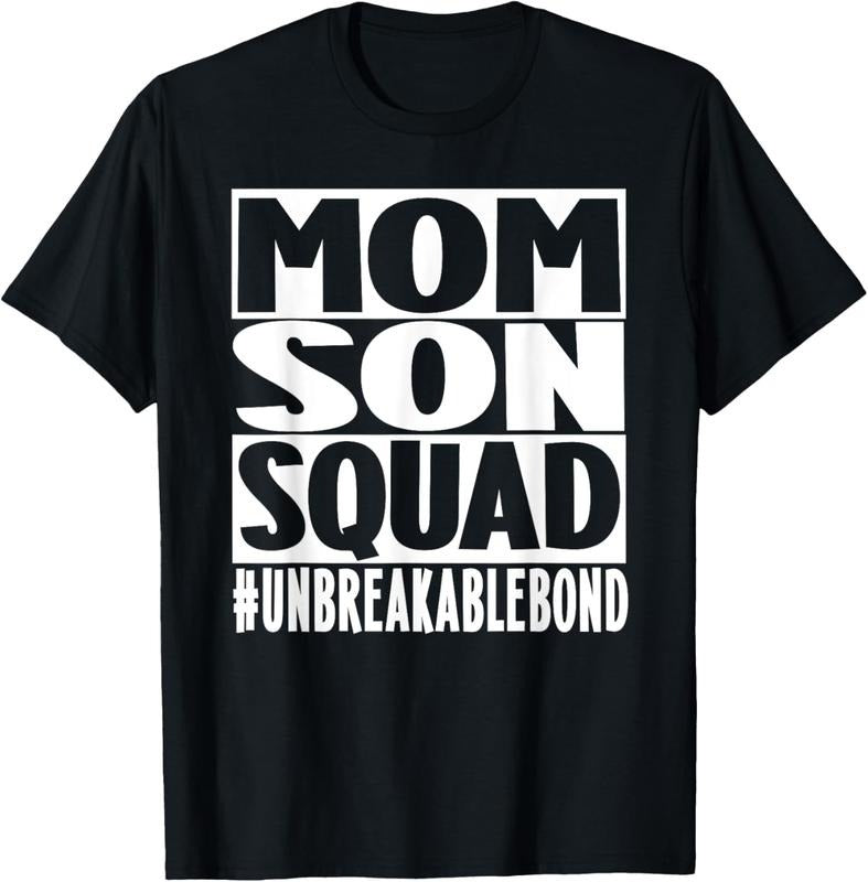 100% Cotton Mom Son Squad Unbreakable Bond Family T-Shirt Hoodie, Sweatshirt | GrindPrints.com