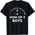 100% Cotton Mom of 3 Boys - Running on Empty - Funny Mothers Day T-Shirt Hoodie, Sweatshirt | GrindPrints.com