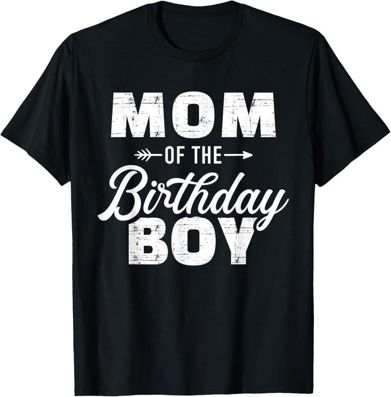 100% Cotton Mom of the birthday boy T-Shirt Hoodie, Sweatshirt | GrindPrints.com