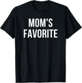100% Cotton Mom's Favorite T-Shirt Hoodie, Sweatshirt | GrindPrints.com