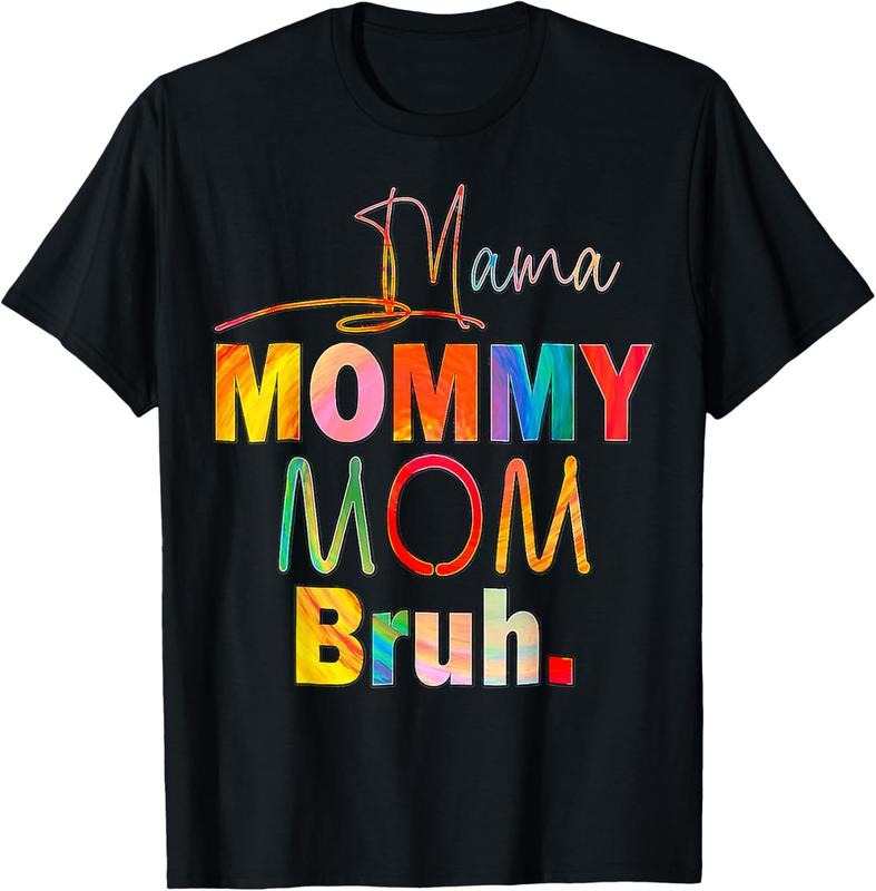 100% Cotton Mother's Day Quotes Mama Mommy Mom Bruh Mom Life Color Funny T-Shirt Hoodie, Sweatshirt | GrindPrints.com