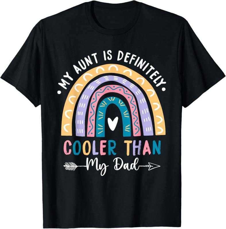 100% Cotton My Aunt Is Definitely Cooler Than My Dad Auntie Niece Nephew T-Shirt Hoodie, Sweatshirt | GrindPrints.com