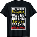 100% Cotton My Favorite Daughter Bought Me This Shirt Funny Daughter T-Shirt Hoodie, Sweatshirt | GrindPrints.com