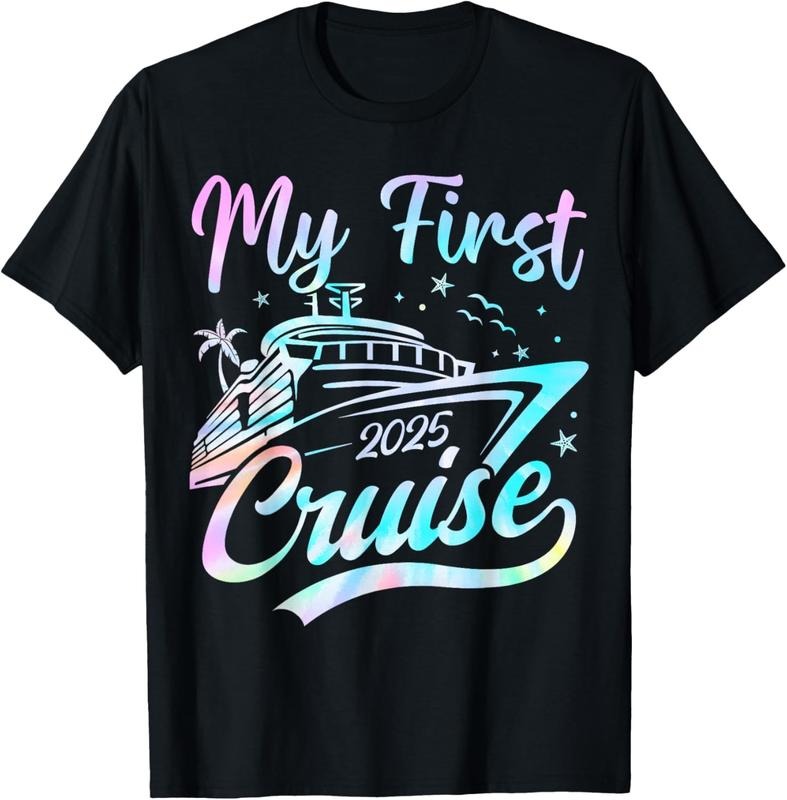 100% Cotton My First Cruise 2025 Vacation Matching Family Cruise Ship T-Shirt Hoodie, Sweatshirt | GrindPrints.com