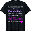 100% Cotton My Grand Are My Favorite Funny Grandma T-Shirt Hoodie, Sweatshirt | GrindPrints.com