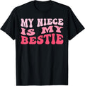 100% Cotton My Niece Is My Bestie For Aunt Uncle Matching Groovy T-Shirt Hoodie, Sweatshirt | GrindPrints.com