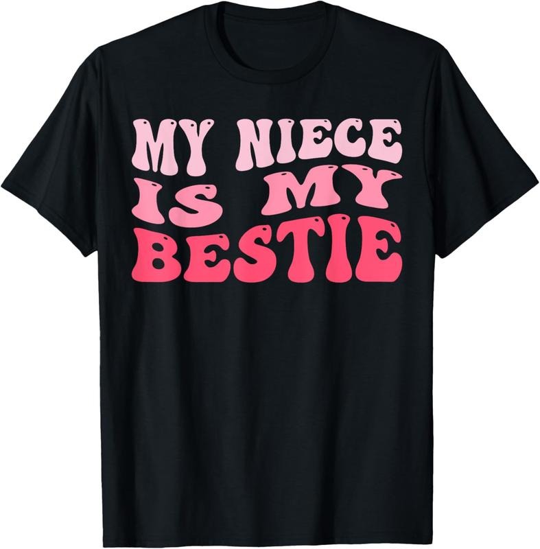 100% Cotton My Niece Is My Bestie For Aunt Uncle Matching Groovy T-Shirt Hoodie, Sweatshirt | GrindPrints.com