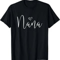 100% Cotton Nana For Women Grandma Christmas Mother's Day Grandparents' T-Shirt Hoodie, Sweatshirt | GrindPrints.com