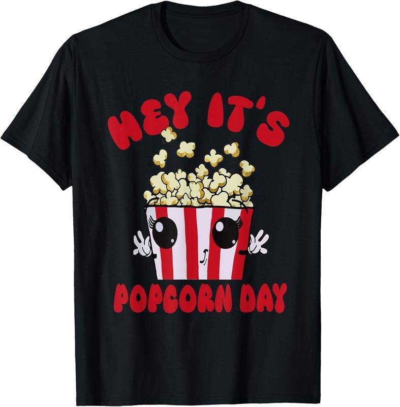 100% Cotton National Popcorn Day Hey It's Popcorn Days For Popcorn Lover T-Shirt Hoodie, Sweatshirt | GrindPrints.com