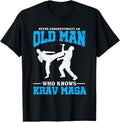 100% Cotton Never Underestimate Old Man Krav Maga T-Shirts, Hoodie, Sweatshirt
