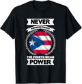 100% Cotton Never Underestimate The Puerto Rican Power Puerto Rico T-Shirt Hoodie, Sweatshirt | GrindPrints.com