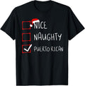 100% Cotton Nice Naughty Puerto Rican Christmas Puerto Rico Heritage T-Shirt Hoodie, Sweatshirt | GrindPrints.com