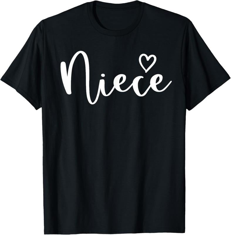 100% Cotton Niece Gifts For Women Heart Mother's Day Niece T-Shirt Hoodie, Sweatshirt | GrindPrints.com