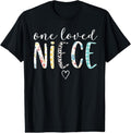 100% Cotton Niece Gifts Women One Loved Niece Mother's Day T-Shirt Hoodie, Sweatshirt | GrindPrints.com