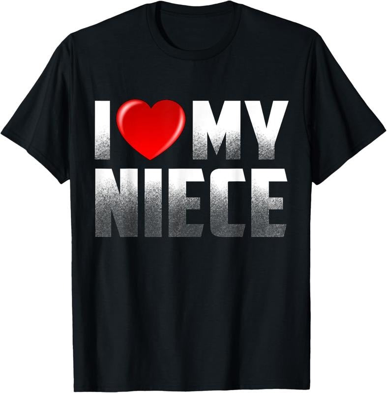 100% Cotton Niece Gifts from Sibling I Love My Niece T-Shirt Hoodie, Sweatshirt | GrindPrints.com