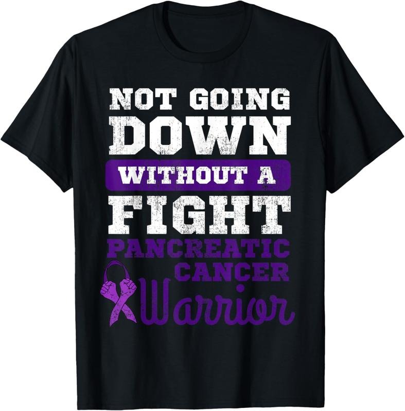 100% Cotton Not Going Down Without Fight Pancreatic Cancer Warrior T-Shirts, Hoodie, Sweatshirt