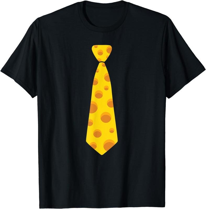 [100% Cotton]Novelty Cheese Necktie Gift for Cheese Lovers T-Shirt Hoodie, Sweatshirt | GrindPrints.com