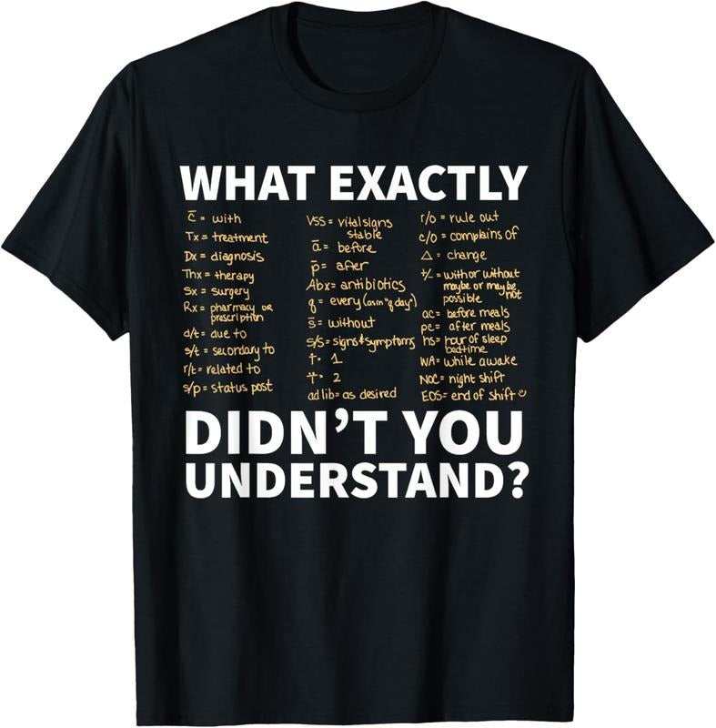 100% Cotton Nurse Shorthand Shirt, Nurse or Nursing Student T-Shirt T-Shirt Hoodie, Sweatshirt | GrindPrints.com
