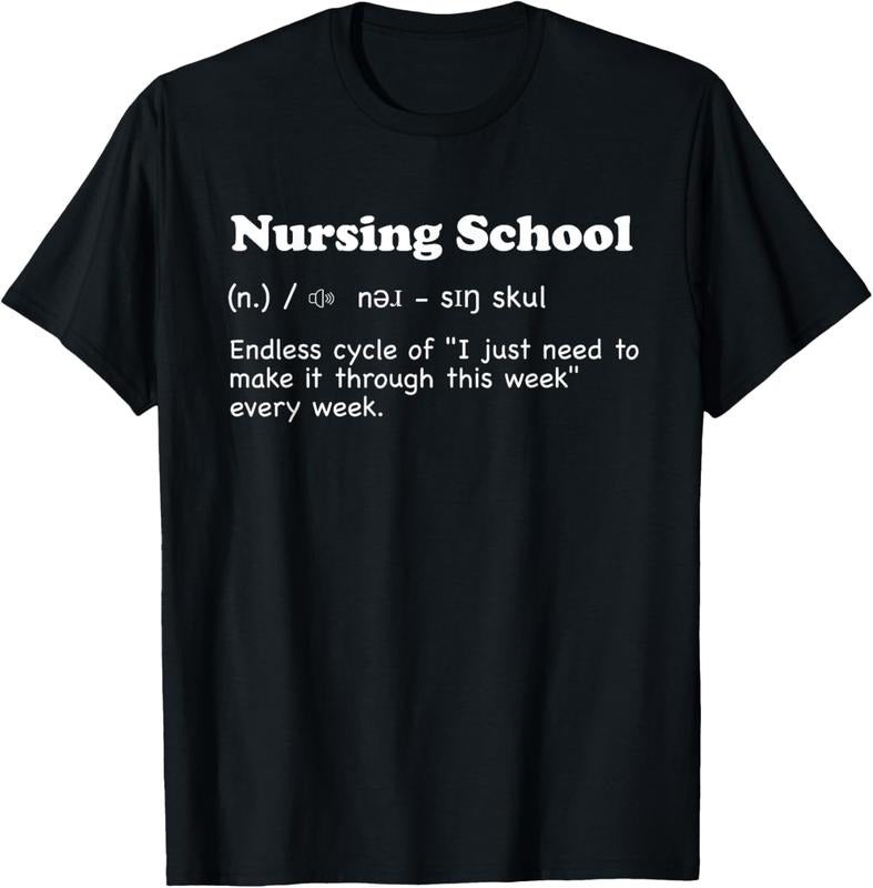 100% Cotton Nursing school - fun definition, funny future nurse gift T-Shirt Hoodie, Sweatshirt | GrindPrints.com