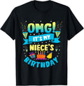 100% Cotton OMG It's My Niece Birthday T-Shirt Hoodie, Sweatshirt | GrindPrints.com