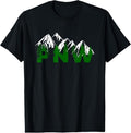 100% Cotton Pacific Northwest PNW Pine Trees Mountains Gift T-Shirt Hoodie, Sweatshirt | GrindPrints.com
