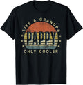 100% Cotton Pappy Like a Grandpa Only Cooler Pappy Gifts Vintage Style T-Shirt Hoodie, Sweatshirt | GrindPrints.com