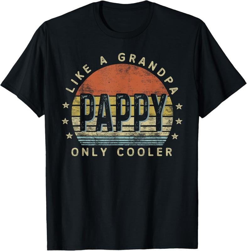 100% Cotton Pappy Like a Grandpa Only Cooler Pappy Gifts Vintage Style T-Shirt Hoodie, Sweatshirt | GrindPrints.com