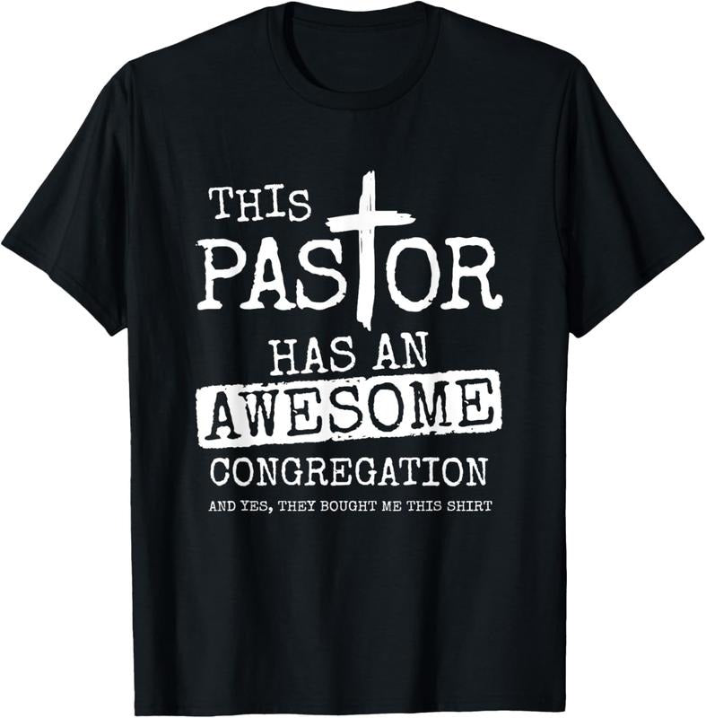 100% Cotton Pastor Has Awesome Congregation Church Christian Pastor T-Shirt Hoodie, Sweatshirt | GrindPrints.com