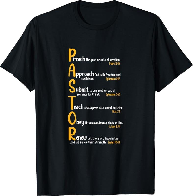 100% Cotton Pastor Preacher Minister Clergy Bible Verse Definition T-Shirt Hoodie, Sweatshirt | GrindPrints.com