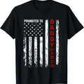 100% Cotton Patriotic Dad Promoted To Daddy Est 2025 New Dad 2025 T-Shirt Hoodie, Sweatshirt | GrindPrints.com
