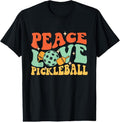 100% Cotton Peace Love Pickleball - Pickleballers Pickleball Player T-Shirt Hoodie, Sweatshirt | GrindPrints.com